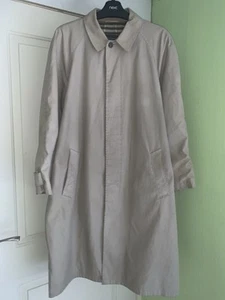 Mens Vintage Burberrys Trench Raincoat Mac Coat Nova Check Lined 25” PTP - Picture 1 of 20