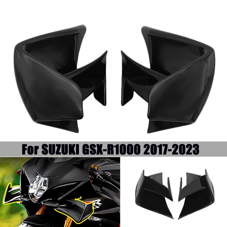 For Suzuki GSXR1000/R 2017-2023 Side Winglets Spoiler Air Deflector Fairing Foto 1 de 4