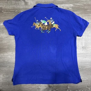 Polo Ralph Lauren Polo Shirt Size Medium Crest Classic Fit Big Pony Stampede - Picture 1 of 9