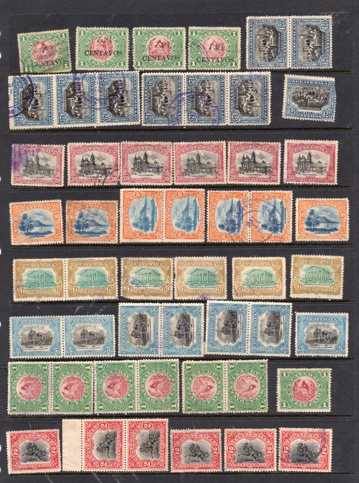 LOTE 52 SELLOS DE GUATEMALA 1902 SC#114-119 AMÉRICA LATINA ID#1176 Foto 1 de 1