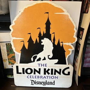 Vintage 90s Disneyland Lion King Celebration Authentic Park Display Sign M - Bild 1 von 16