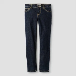 NUEVO CON ETIQUETAS CAT & JACK NIÑAS JEANS AJUSTADOS DENIM OSCURO TALLA 16P - Imagen 1 de 7