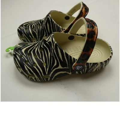 Новый Crocs классический сабо зебра ремикс животных печати W/6, M/4 - Изображение 1 из 2
