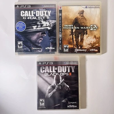 Call Of Duty PlayStation 3 Lot | PS3 | Black Ops 2, Ghost, And Modern Warfare 2 - Image 1 of 4