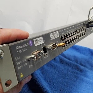 Alcatel Lucent Service Router 7705 SAR-F 3HE02777ABAG01 16 T1/E1 Ports USED - Picture 1 of 16