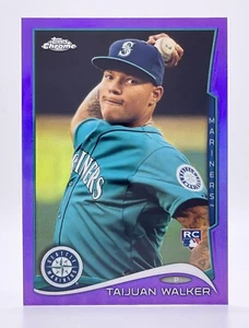 2014 Topps Chrome Purple Refractor #22 Taijuan Walker RC Seattle Mariners - Picture 1 of 2