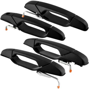 4Pcs Exterior Door Handle for 2007-2013 Chevy Cheyenne Durable Black Plastic New - Imagen 1 de 5