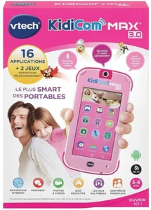 KidiCom Max 3.0 Rose ou Bleu - Smartphone ENFANT Version FR - VTECH - NEUF - Photo 1/2
