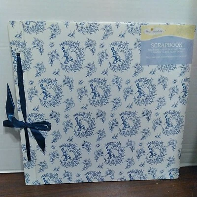 MISS ELIZABETH'S WHITE WITH LADY SWINGING SCRAPBOOK - 13" x 12" pages NEW! - Imagem 1 de 4