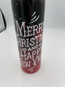 20 Oz Skinny Tumbler W/Lid Straw Custom Made For Christmas/New Year - Picture 1 of 3