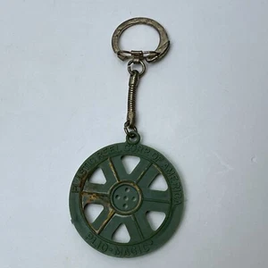Plastic Reel Corp. Corporation of America Keychain Keyring Plio-Magic Green - Picture 1 of 7