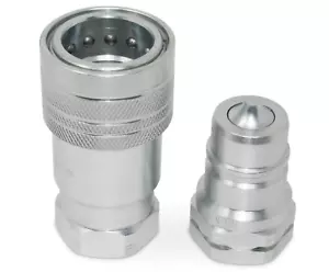 1" NPT ISO 5675 AG Hydraulische Schnellkupplung Pioneer Style Kupplungssatz - Bild 1 von 2