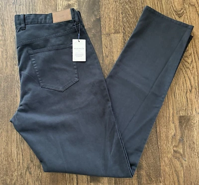 Pantalones Peter Millar 40x34 negros de 5 bolsillos ME0B39 algodón nuevos con etiquetas $170 para hombre nuevos con etiquetas Foto 1 de 4