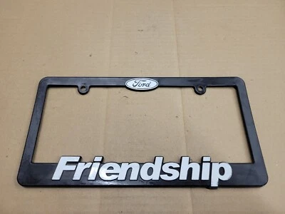 Amistad Ford Bristol Tennessee TN Placa Etiqueta Marco Soporte Logo Nombre  Foto 1 de 2