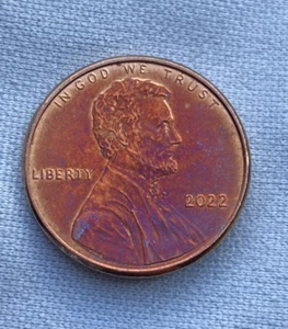 2022 P Lincoln Cent, Stempelglanz, natürlich schöne Töne Obv. #MSL-022 - Bild 1 von 6