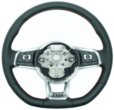 VW Golf 7 GTI GTD R Line Polo 6R C Scirocco Lenkrad Lederlenkrad neu beziehen - Bild 1 von 3