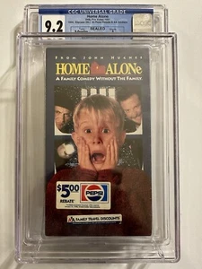 Home Alone Fox Video 1991 CGC 9.2 Sealed Slipcase Pepsi Rebate AA Stickers VHS - Picture 1 of 10
