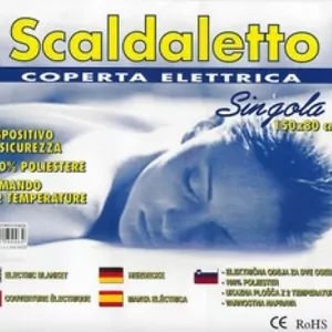 COPERTA TERMICA TERMOCOPERTA SCALDALETTO SCALDASONNO PER LETTO SINGOLO cm 150x80 - Foto 1 di 1