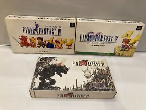 LOTS Final Fantasy 4 5 6 SFC Super Famicom SNES NTSC-J JAPAN Import