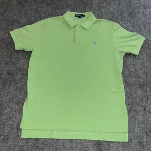 Polo Ralph Lauren Neon Green Short Sleeve Shirt USA Men's Size Large Prep - Picture 1 of 5