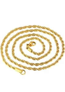 Cadena Hombre bañada en Oro 18k con Base de Acero Inoxidable 316L - Imagen 1 de 6