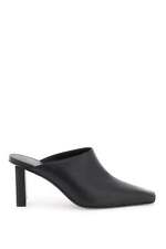 NEW Courreges leather mules for 124SCS098CV0027 BLACK AUTHENTIC NWT