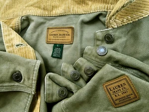 HOT UNISEX RALPH LAUREN @ CHORE BARN WORKWEAR Polo BEIGE JACKET Jeans L (*Fit M) - Picture 1 of 16