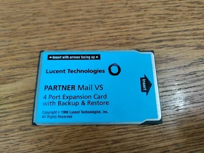 Lucent Avaya Partner Mail VS 4-Port Expansion Card w/ Backup & Restore 108344284 - Image 1 of 2