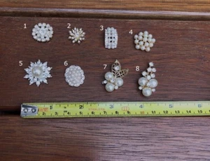 $2 POST! Metal Rhinestone Embellishments DIY Flatback PACKS,Diamante, Pearls - Foto 1 di 9
