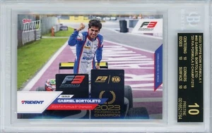2023 TOPPS NOW F1 #45 GABRIEL BORTOLETO - FIA F3 CHAMPION! - BGS BLACK LABEL 10 - Picture 1 of 2