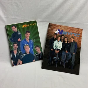 NSync 2 Stück Schultaschenordner Spiral Notizbuch 2000 Justin Timberlake ungelocht - Bild 1 von 12