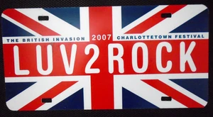 Souvenir Vanity License Plate LUV 2 ROCK Charlottetown Festival Canada British - Picture 1 of 4