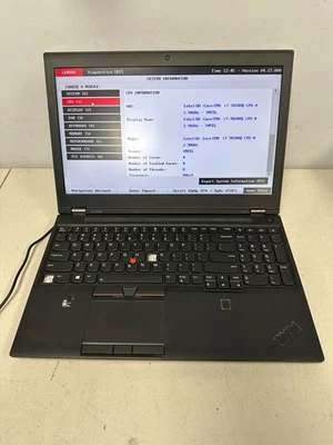 Lenovo Thinkpad P51 i7 7820 16GB RAM BIOS LOCK SEM DRIVE/CADDY/AC #04 - Imagem 1 de 4