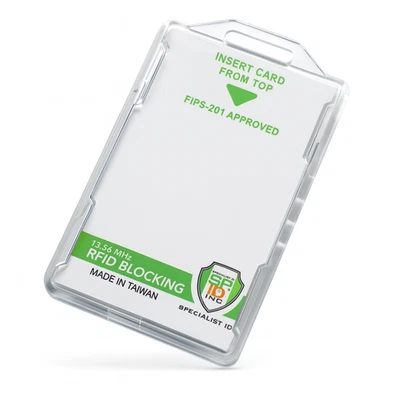 Specialist ID RFID Blocking Badge Holder - Dual-Sided CAC, TWIC, PIV Card Case - Image 1 of 4