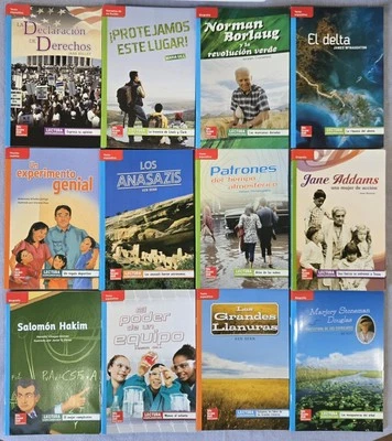 Lot Of 12 SPANISH Grade 5 McGraw-Hill Leveled Readers Classroom-Homeschool  - Image 1 of 4