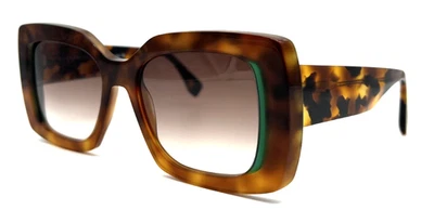 NEW FACE A FACE ASHOKA 2 COL 1460 TORTOISE/TEAL AUTHENTIC SUNGLASSES 54 - 18 - Image 1 of 4