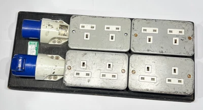 16A to 13A Event Power Distribution Board 8x13A Sockets 16A in & Out Back Line - Image 1 of 4