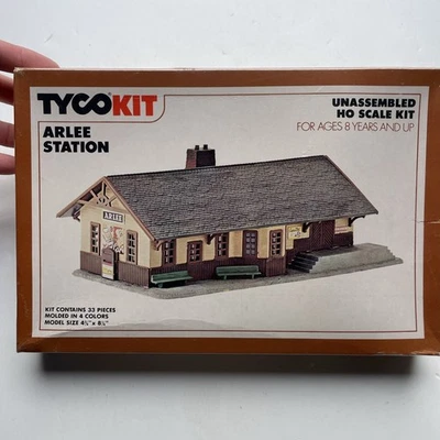 Tyco Arlee Station Kit No 7761 HO Building Kit NOS Unopened New Old Stock - Image 1 of 4