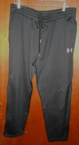Pantalones deportivos Under Armour unisex XXL regulares negros calce suelto con cremallera en la pierna - Imagen 1 de 9