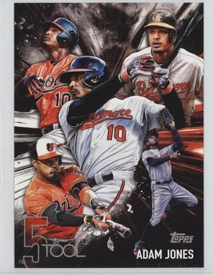2017 Topps Five Tool Topps.com Online Exclusive 5x7 /49 Adam Jones #5T-39 - Image 1 of 2