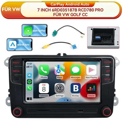 7" RCD780 MIB Radio Carplay Andorid Auto Bluetooth RCD330 RCD360 für VW Golf CC - Bild 1 von 4