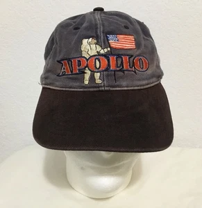Cappello berretto VINTAGE Apollo NASA uomo blu invecchiato Kennedy Space Center - Foto 1 di 7