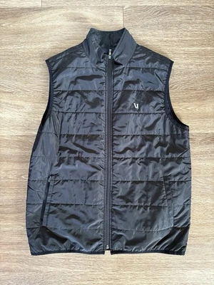 Chaleco negro Vuori para hombre bolsillos con cremallera completa talla XL Foto 1 de 4