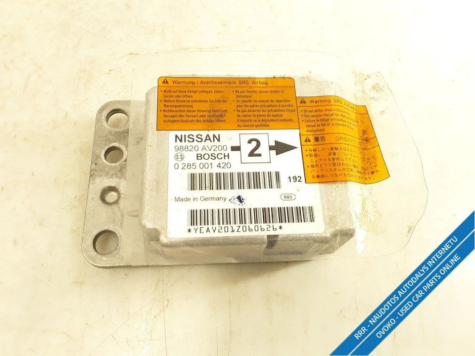 Nissan Primera Station Wagon P12 2003 2.2D Modulo Di Controllo ECU 98820AV200 - Immagine 1 di 3