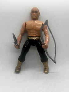 Vintage 1984 Remco Secret of the Ninja Golden Shaolin Monk w/Bow, Dagger Knife - Picture 1 of 4