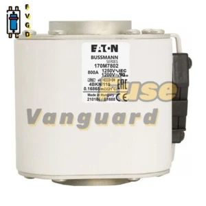 Fusible de cuerpo cuadrado de alta velocidad Eaton Bussmann 170M7802 800A,1250 V 1 pieza - Imagen 1 de 5