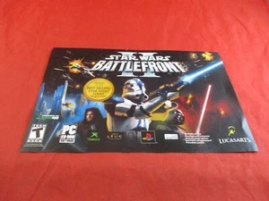 Star Wars Battlefront II PC Xbox PS2 E3 Video Game Promo Ad Pre-Release Flyer - Picture 1 of 2