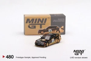 Mini GT 1:64 480 Mercedes-Benz 190E 2.5-16 Evolution II 1991 AMG/Zung Fu 9 Car - Picture 1 of 1