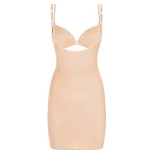 Wacoal Beauty Secret Slip Dress Size M Beige Shaping Control, Wear Your Own Bra - Picture 1 of 3