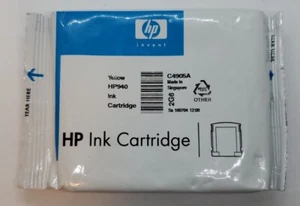 New Genuine HP HP940 Yellow Color Ink Cartridge C4905A - Picture 1 of 2